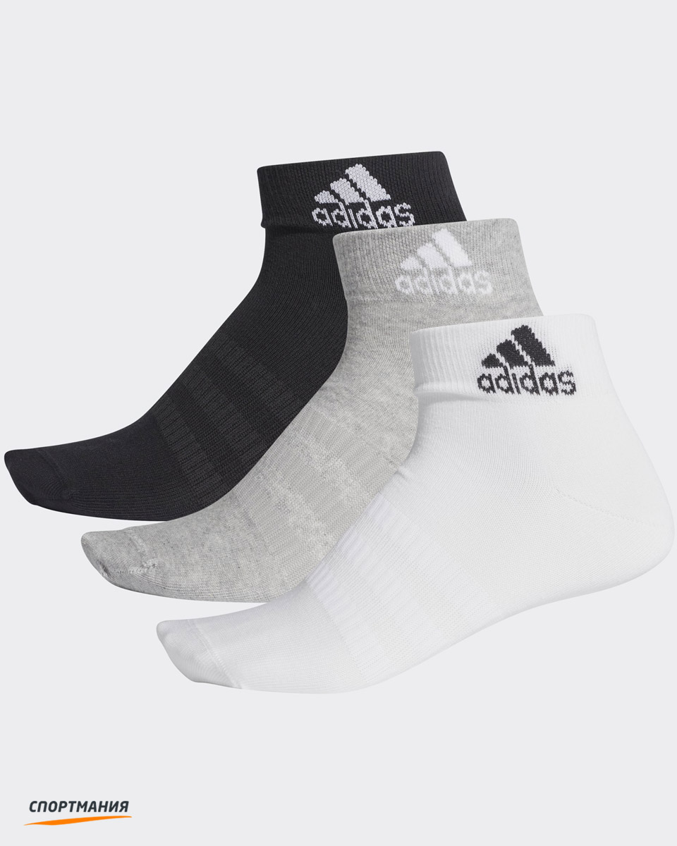 DZ9434 Носки Adidas Crew 3 color (3 пары) серый, белый, черный