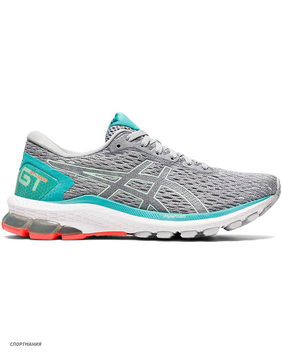 1012A651-002 Беговые кроссовки Asics GT-1000 9 W черный, белый, сиреневый