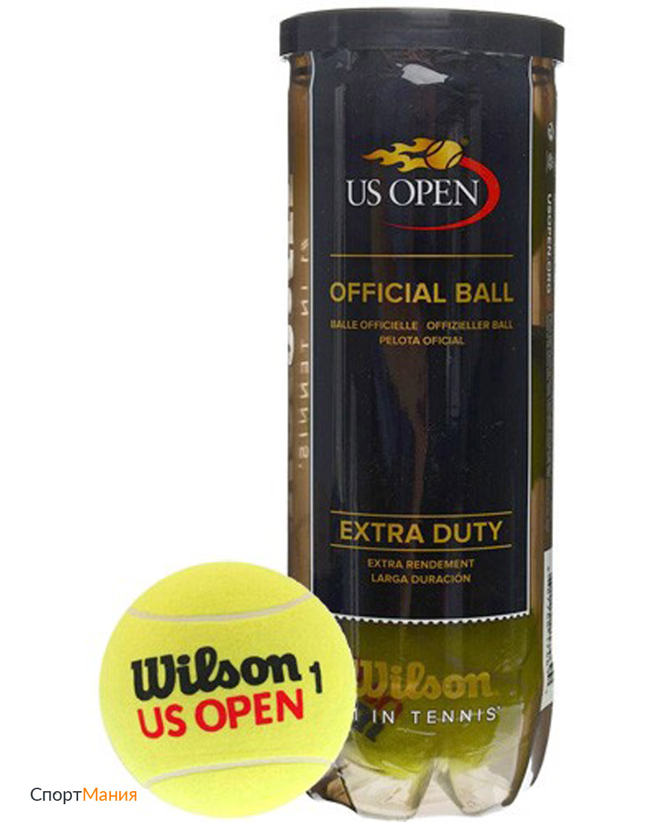 WRT106200 Мячи для большого тенниса Wilson US Open Extra Duty 3B желтый