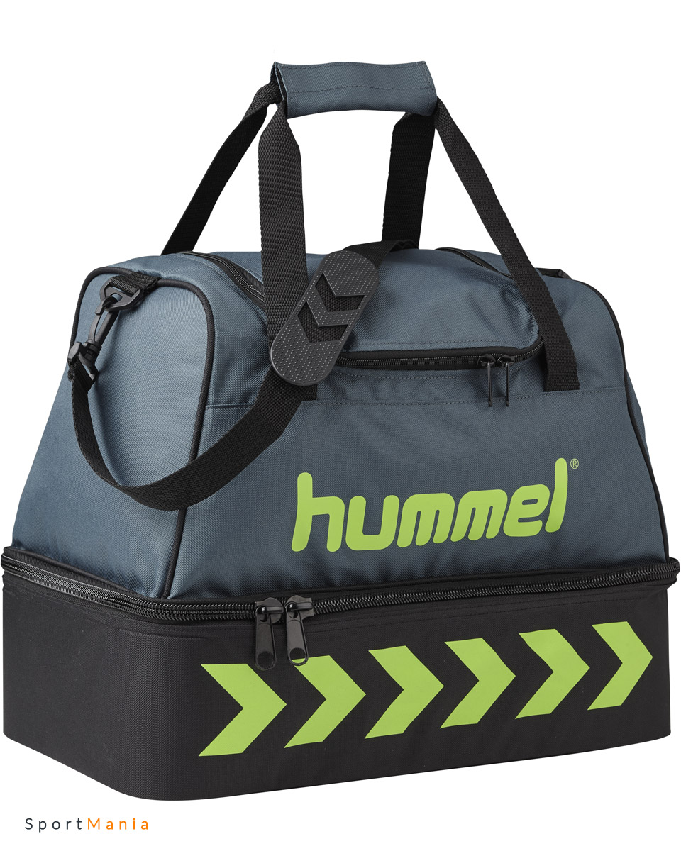 0-40-959-L-1616 Сумка Hummel Authentic Soccer Bag темно-зеленый, светло-зеленый, черный