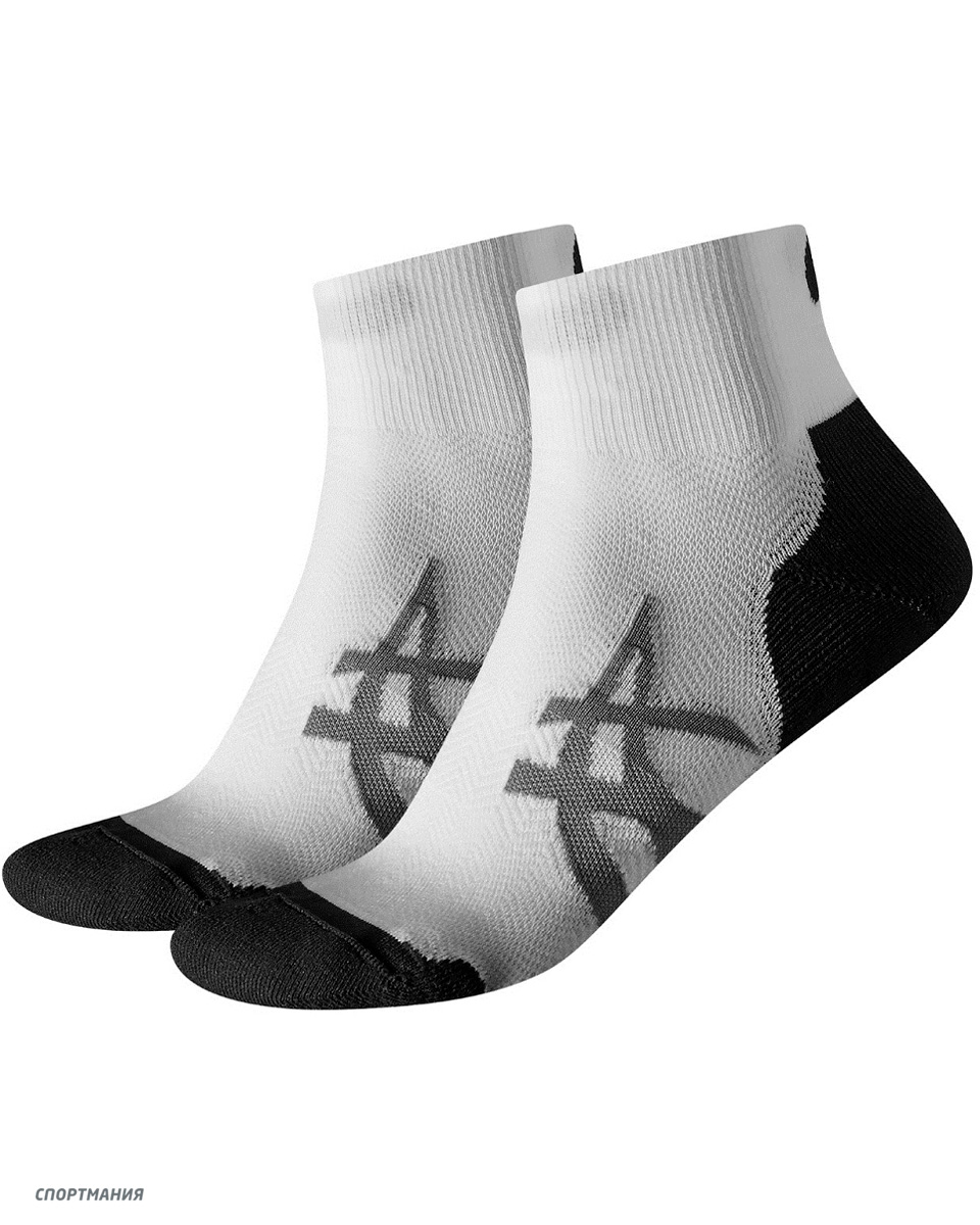 130886-0001 Носки Asics 2PPK Cushioning Sock белый, черный, серый