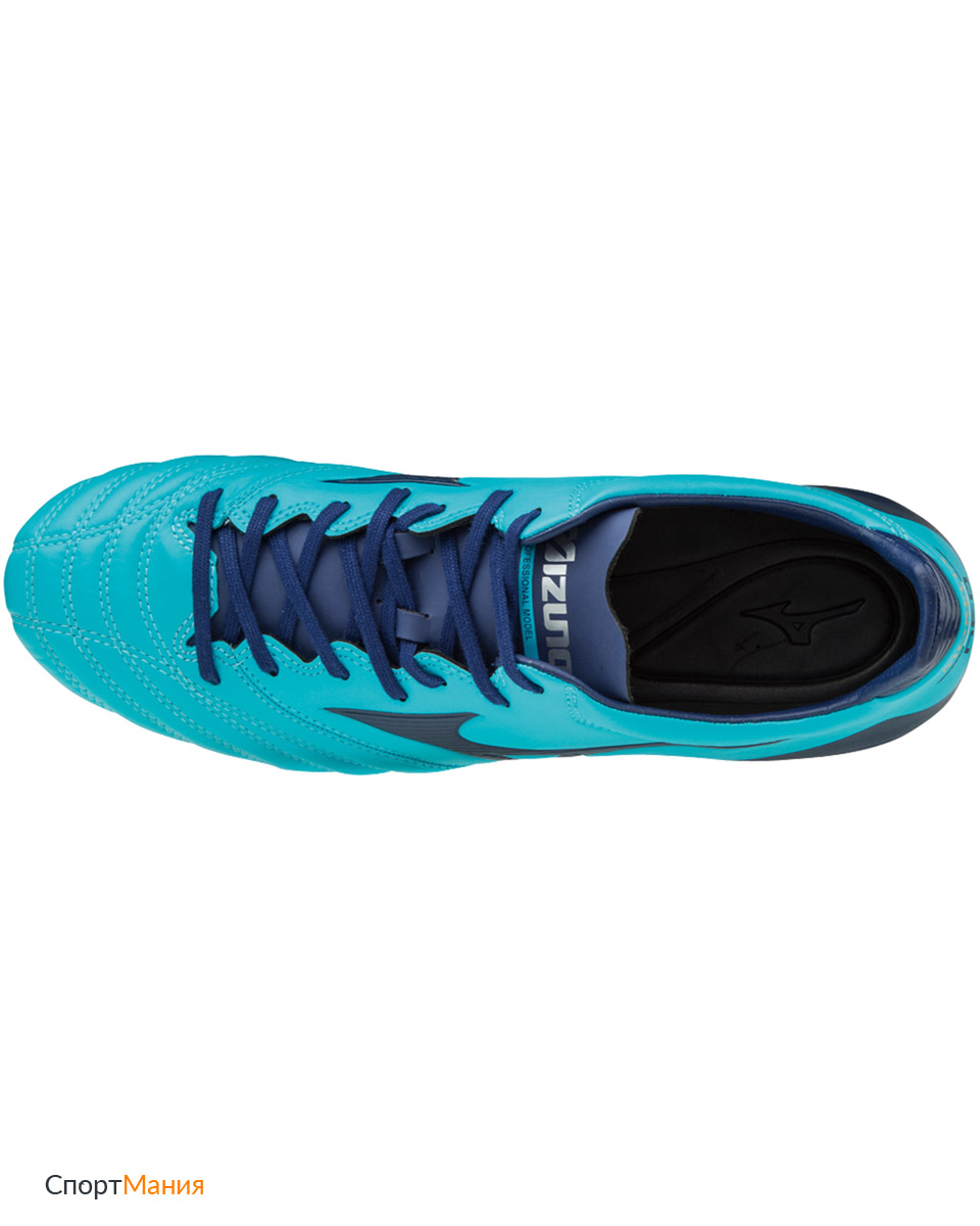 P1GA1858-14 Футбольные бутсы Mizuno Morelia Neo Kl II Md голубой, темно-синий