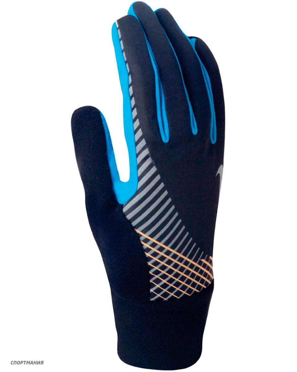 N.RG.31.048 Перчатки для бега Nike Men's Elite Storm Fit Run Glove II темно-синий, синий, серый