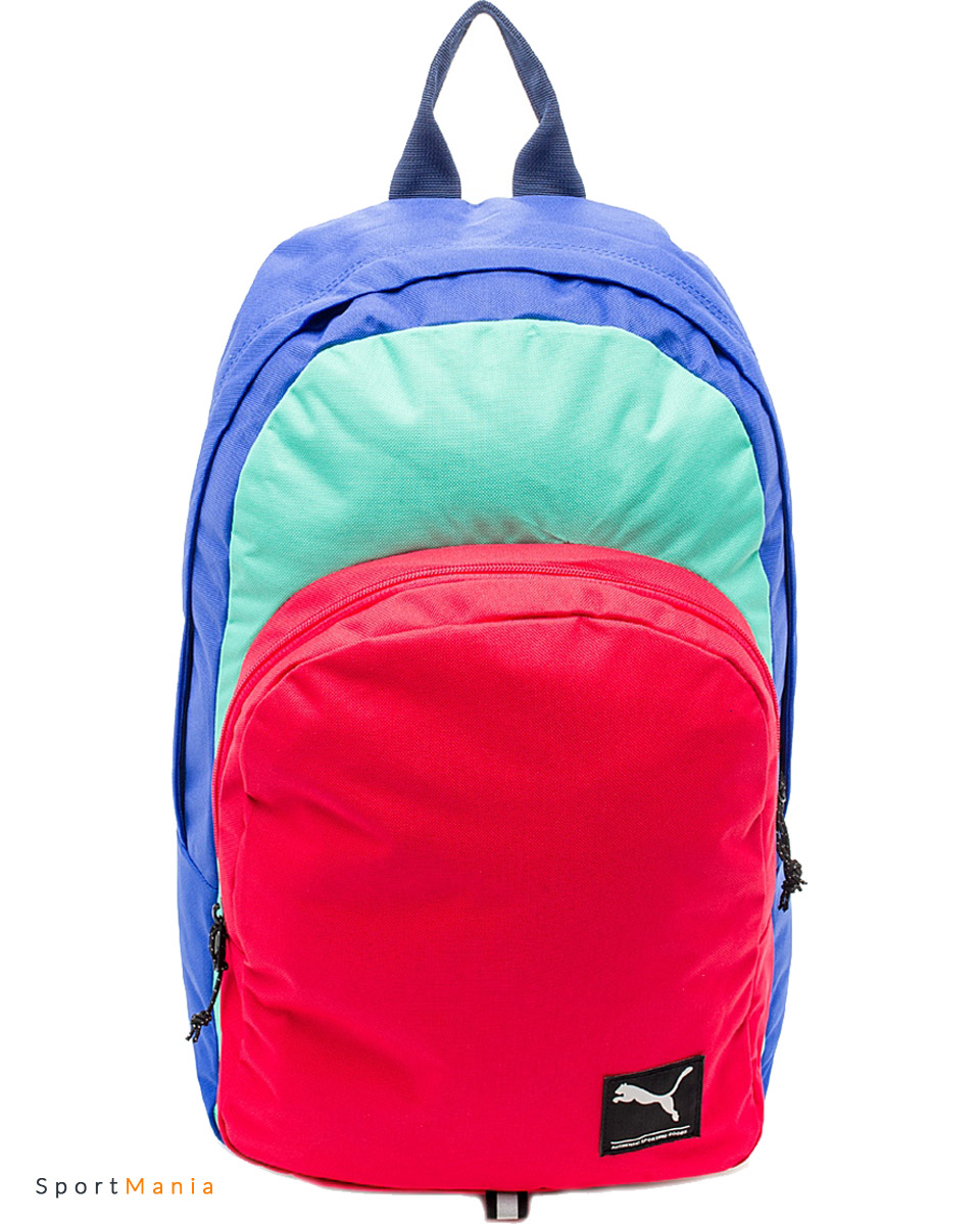 07298827 Рюкзак Puma Academy синий, красный, светло-зеленый
