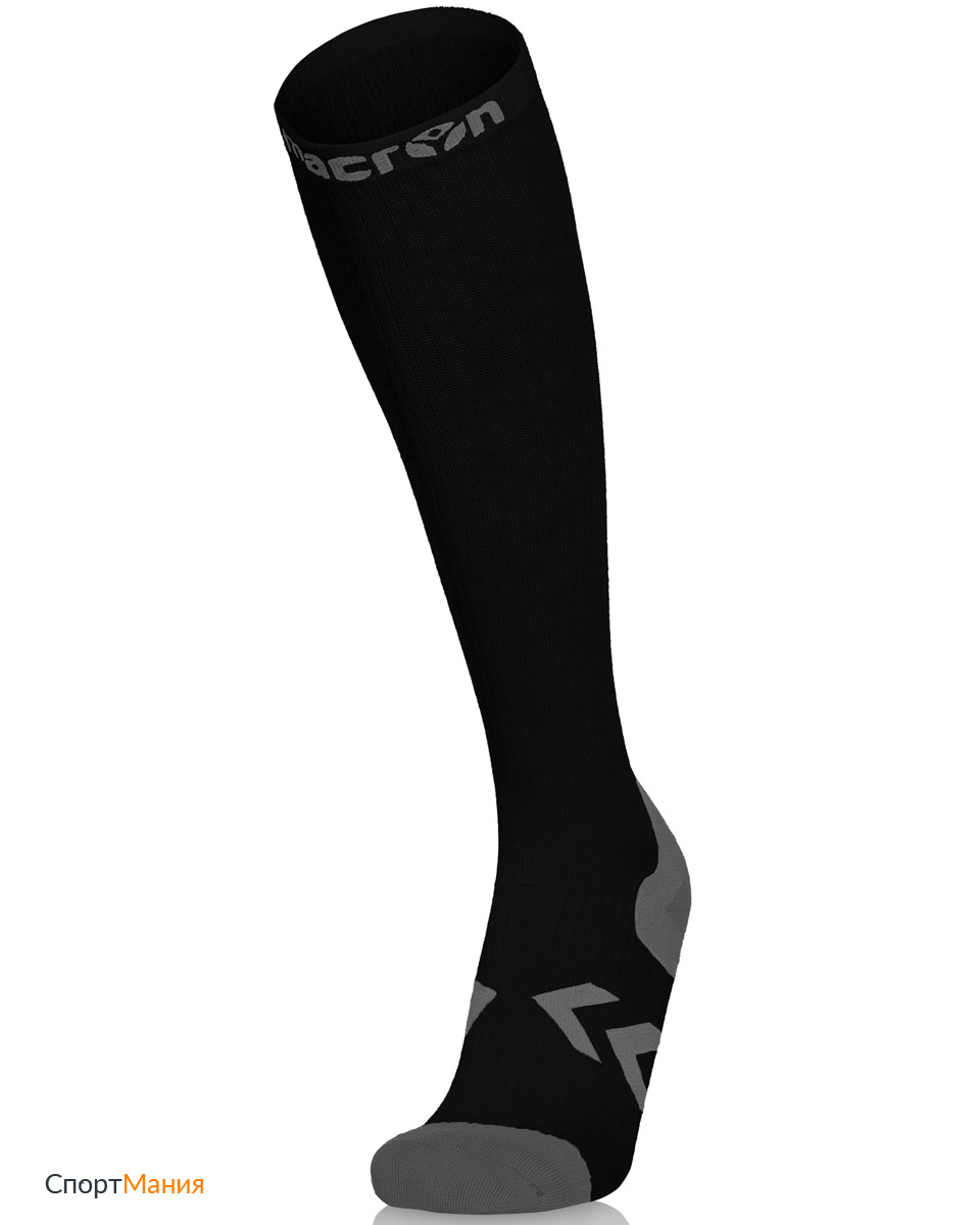 4904909 Высокие носки Macron Enhance черный, серый