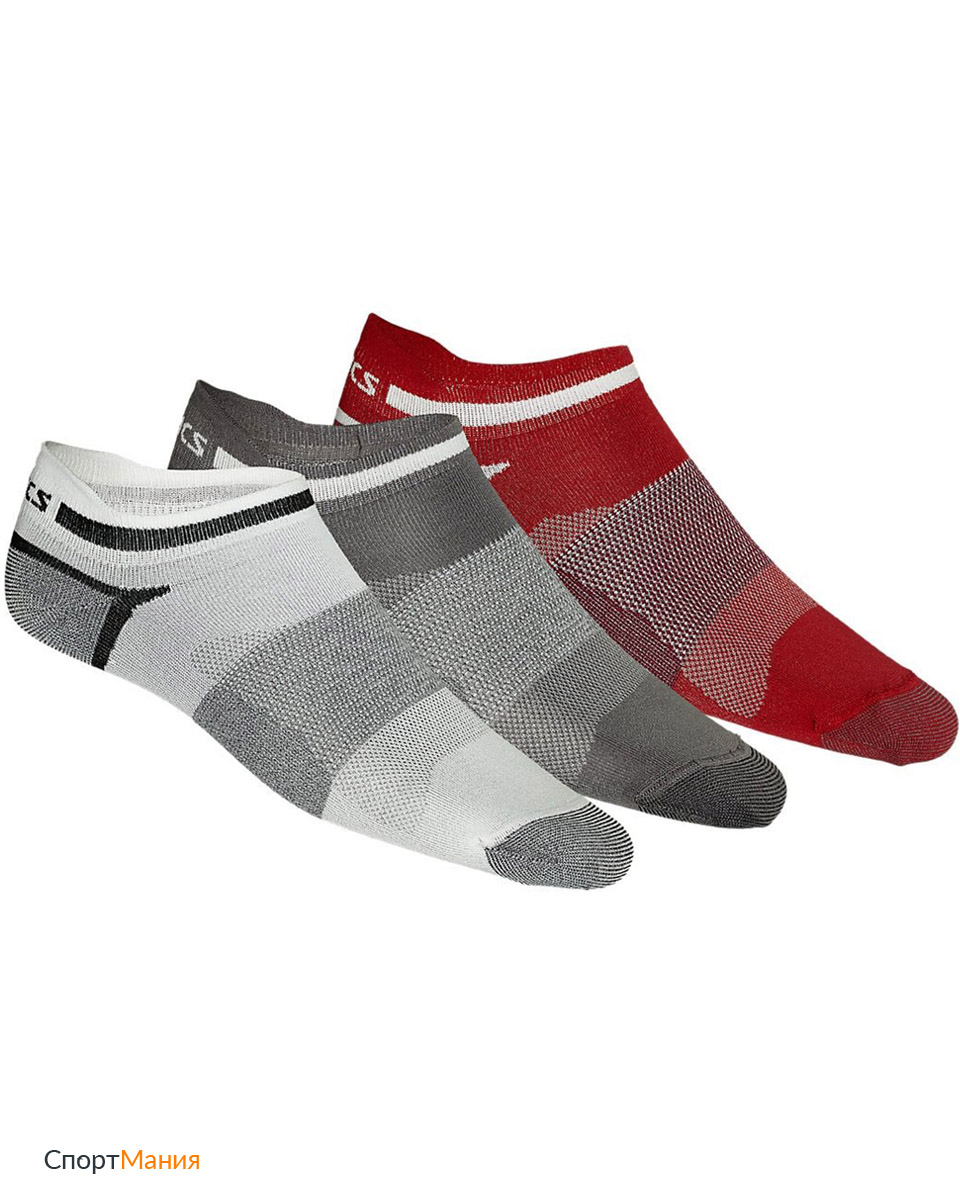 123458-632 Комплект носков Asics 3PPK Lyte белый, серый, красный