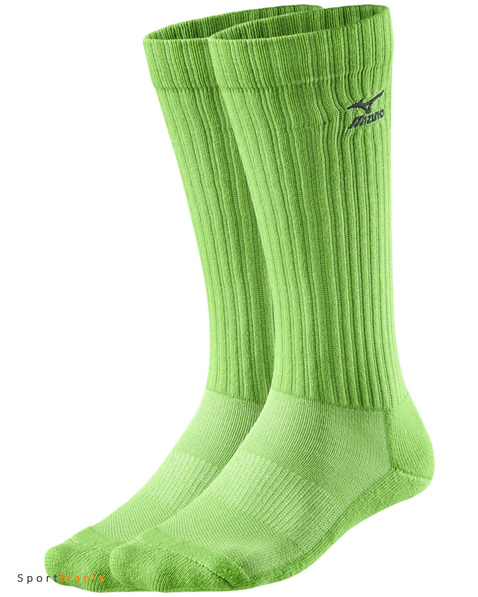 67XUU7161-45 Гольфы волейбольные Mizuno Volley sock long неоновый-желтый