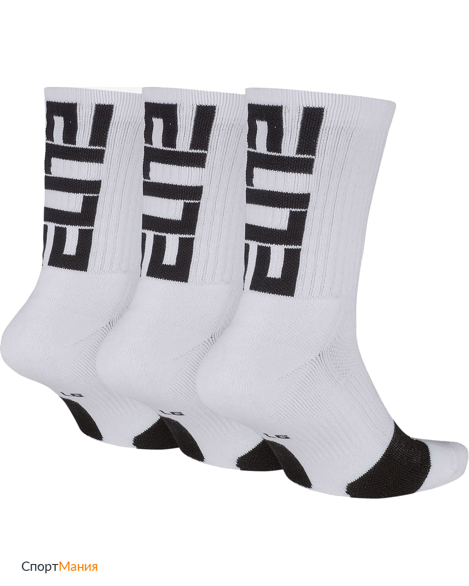 SX7627-100 Носки Nike Elite Crew 3 пары белый, черный