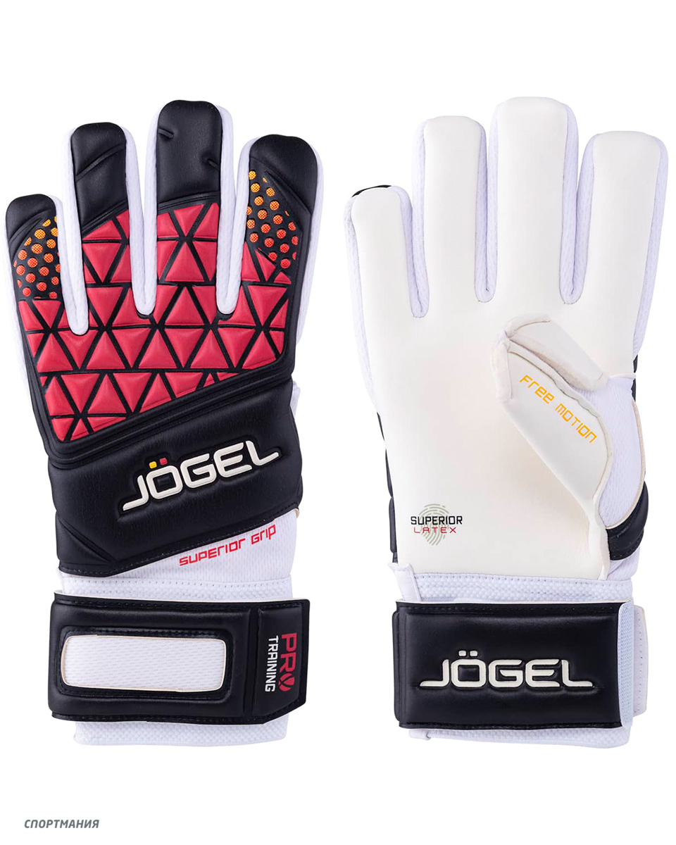 УТ-00018476 Перчатки вратарские Jögel Nigma Pro Training Negative черный, белый, красный, оранжевый
