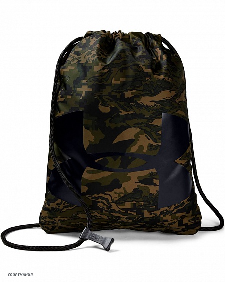 1240539-357 Рюкзак-мешок Under Armour Ozsee Sackpack черный, зеленый