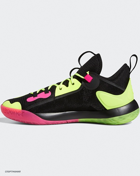 GZ2955 Кроссовки баскетбольные Adidas Harden Stepback 2 черный, салатовый, розовый