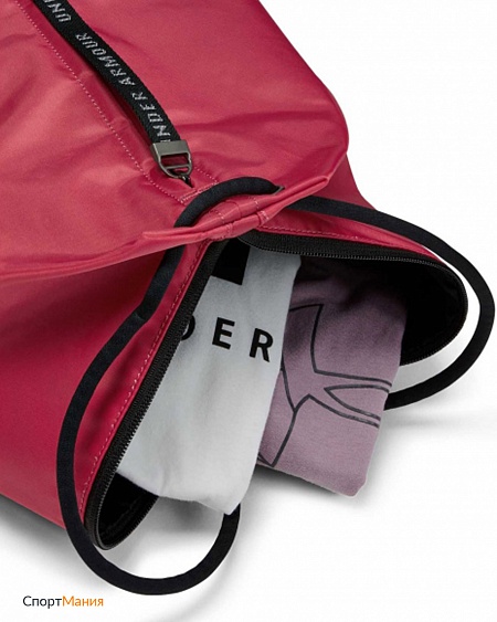 1306394-671 Женский рюкзак-мешок Under Armour Essentials Sackpack красный, черный