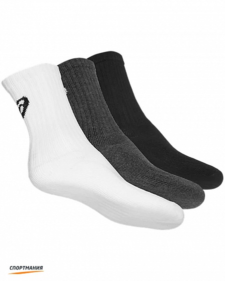 155204-0701 Носки Asics Crew Sock (3 пары) белый, серый, черный