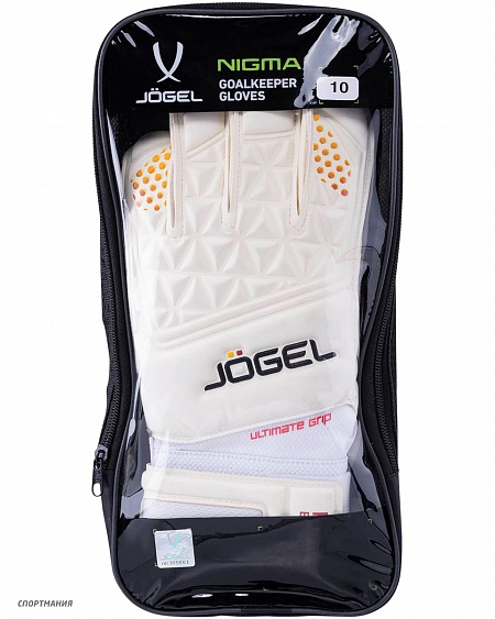 УТ-00018477 Перчатки вратарские Jögel Nigma Pro Edition Roll белый, желтый, красный, черный