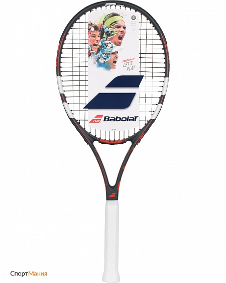 121188 Теннисная ракетка Babolat Evoke 105 черный, оранжевый