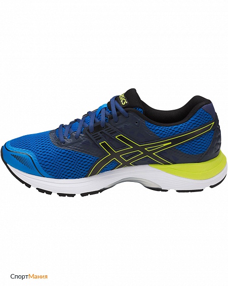 T7D3N-4390 Кроссовки беговые Asics Gel-Pulse 9 синий, черный, неоновый-желтый