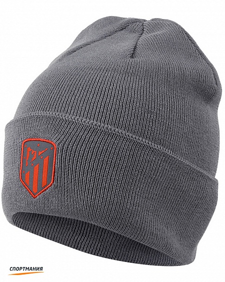 CK2298-056 Шапка Nike Atletico Madrid Dry Beanie серый, оранжевый