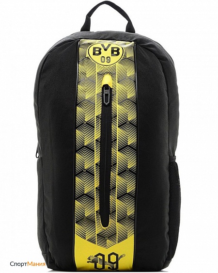 7530201 Рюкзак Puma BVB Fanwear Backpack черный, неоновый-желтый