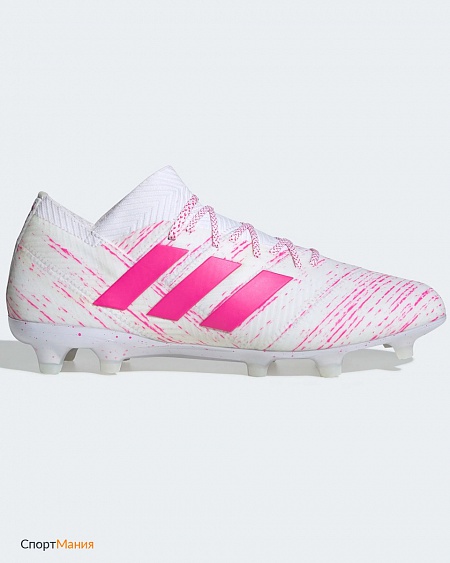 BB9427 Футбольные бутсы Adidas Nemeziz 18.1 FG розовый, белый