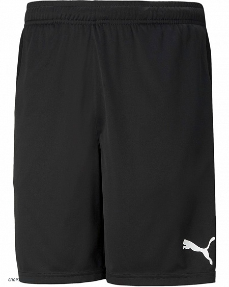 65733703 Детские шорты Puma teamRise Training Shorts черный, белый