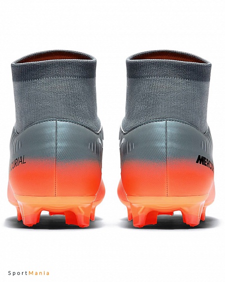 903605-001 Бутсы Nike Mercurial Victory VI Nike CR7 DF FG серый, оранжевый, черный