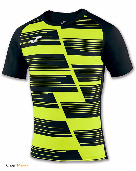 100960.121 Футболка регбийная Joma Haka светло-зеленый, черный