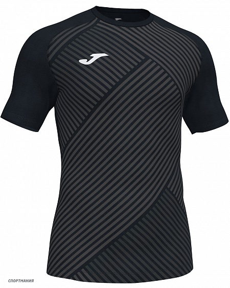 101904.100 Детская футболка Joma Haka II черный, белый