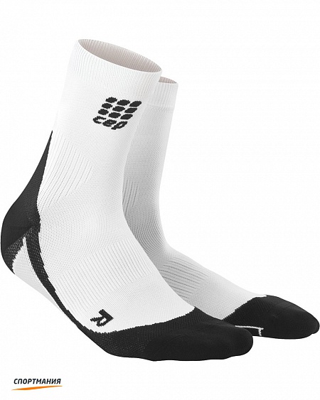 C10W-0 Женские средние носки CEP C10W белый, черный