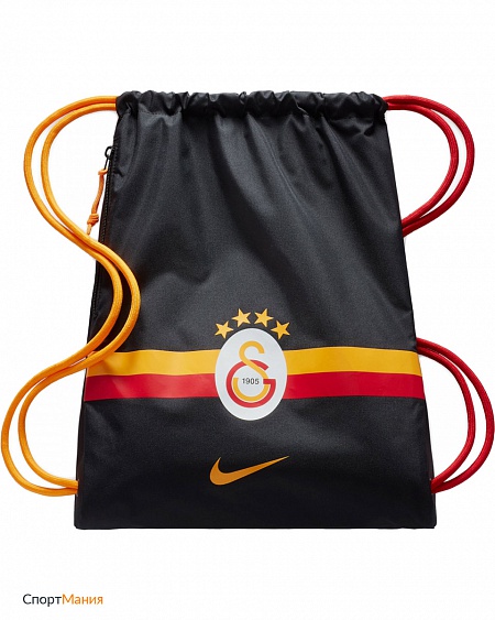 BA5518-010 Рюкзак-мешок Nike Galatasaray S.K. Stadium черный, желтый, красный