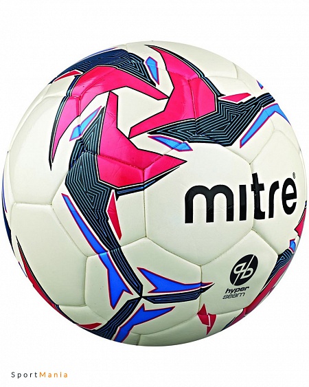 BB1351WG7 Мяч футзальный Mitre Pro Futsal HyperSeam белый, синий, красный, черный