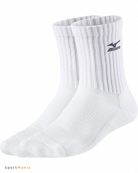 67XUU7151-71 Носки Mizuno Volley sock medium белый, черный
