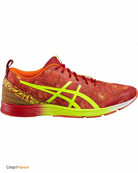 T628N-0907 Марафонки Asics Gel-Hyper Tri 2 красный, неоновый-желтый