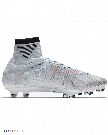 852511-401 Бутсы Nike Mercurial Superfly V Nike CR7 FG белый, черный