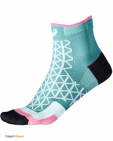 130884-8148 Беговые носки Asics Running Motion LT sock(1 пара) голубой, розовый