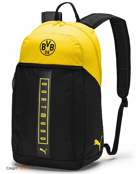 7597601 Рюкзак Puma BVB Fan Backpack черный, желтый