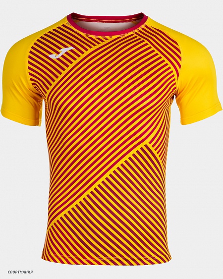 101904.906 Футболка Joma Haka II желтый, красный, белый