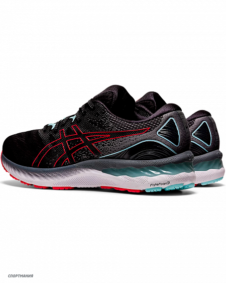 1011B004-007 Кроссовки беговые Asics Gel-Nimbus 23 черный, темно-серый, красный, белый