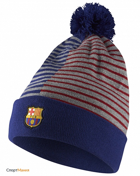 AO8589-455 Шапка Nike Beanie Barcelona FC синий, серый