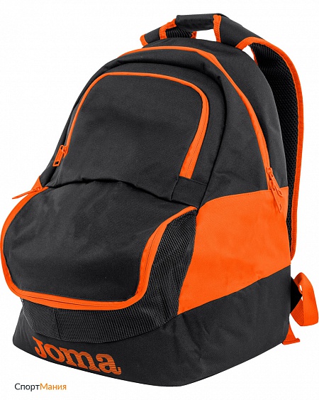 400235.120 Рюкзак спортивный Joma Diamond II черный, оранжевый