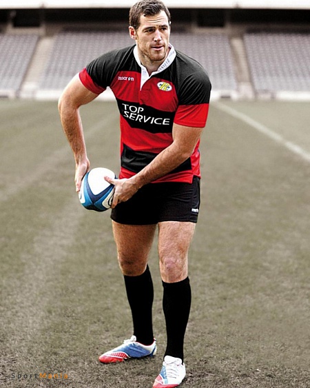 60040902 Футболка Macron Forge красный, черный