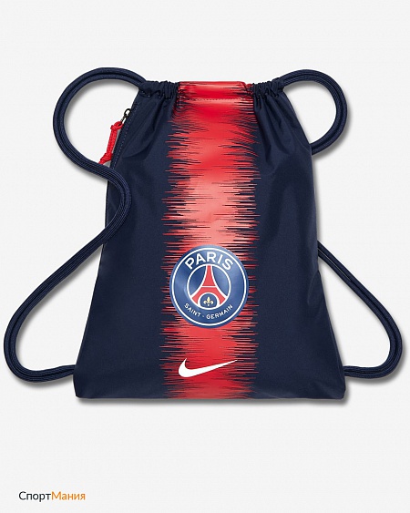 BA5419-421 Рюкзак-мешок Nike PSG Stadium темно-синий, красный