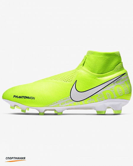 AO3262-717 Бутсы Nike Phantom Vision Elite Dynamic Fit FG светло-зеленый, белый
