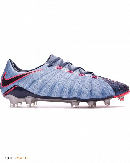 852567-400 Бутсы Nike Hypervenom Phantom III FG зеленый, голубой, розовый