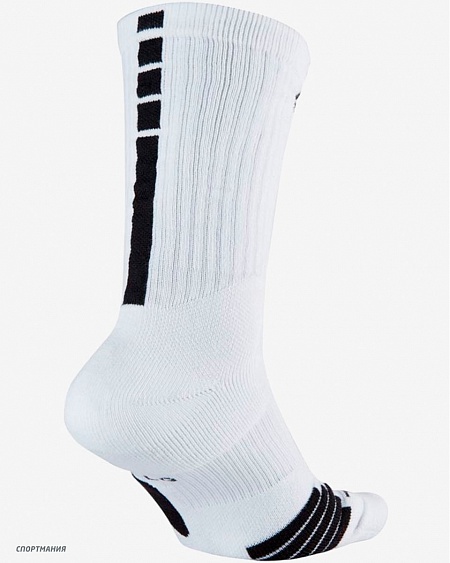 SX7587-100 Носки высокие для баскетбола Nike Elite Crew NBA белый, черный