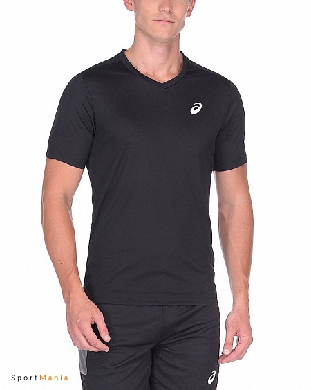 149125-0904 Футболка волейбольная Asics Ss tee indoor черный, белый