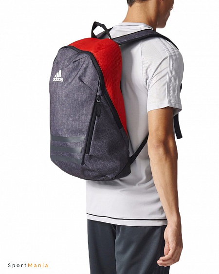 S99045 Рюкзак Adidas Ace 17,2 серый, красный