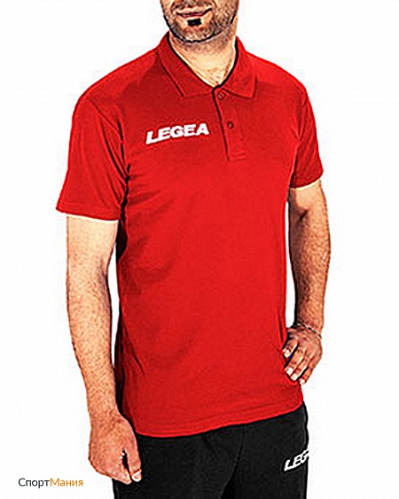 PR101-0012 Поло Legea Polo Sud Gold красный