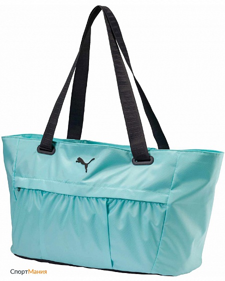 7504704 Сумка женская Puma AT Workout Bag голубой, черный