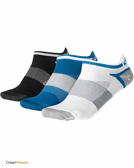 123458-8154 Беговые носки Asics Lyte sock (3 пары) синий, черный, белый