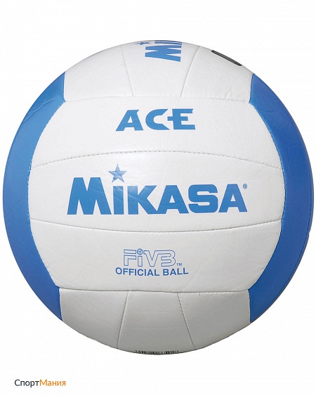 VXS-ACE1 Мяч для пляжного волейбола Mikasa VXS белый, синий